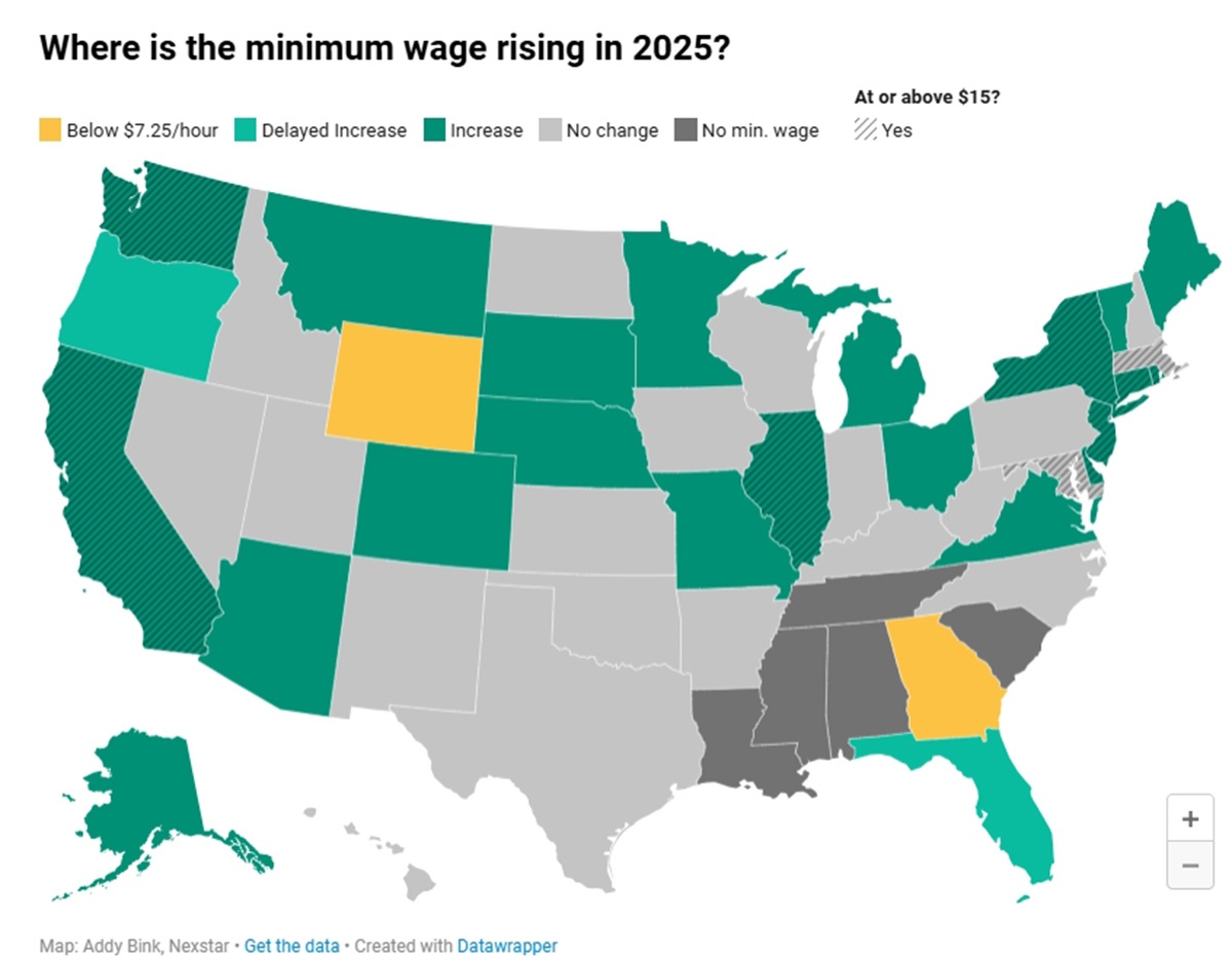 2025年最低工資調整 俄勒岡最低工資或破16美元- 波特蘭新聞